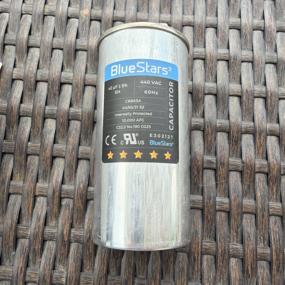BlueStars 40 uF MFD 370-440 VAC Volts CBB65A Round Run Start Capacito